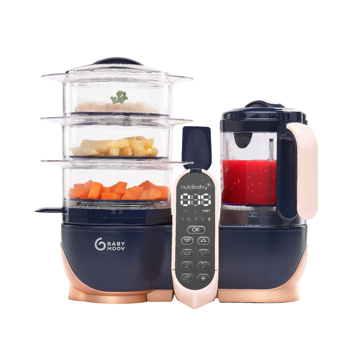 Babymoov Nutribaby+ - Cuocipappa 6 In 1, Vapore E Frullatore, Batch Cooking, Garanzia A Vita - Foto 7