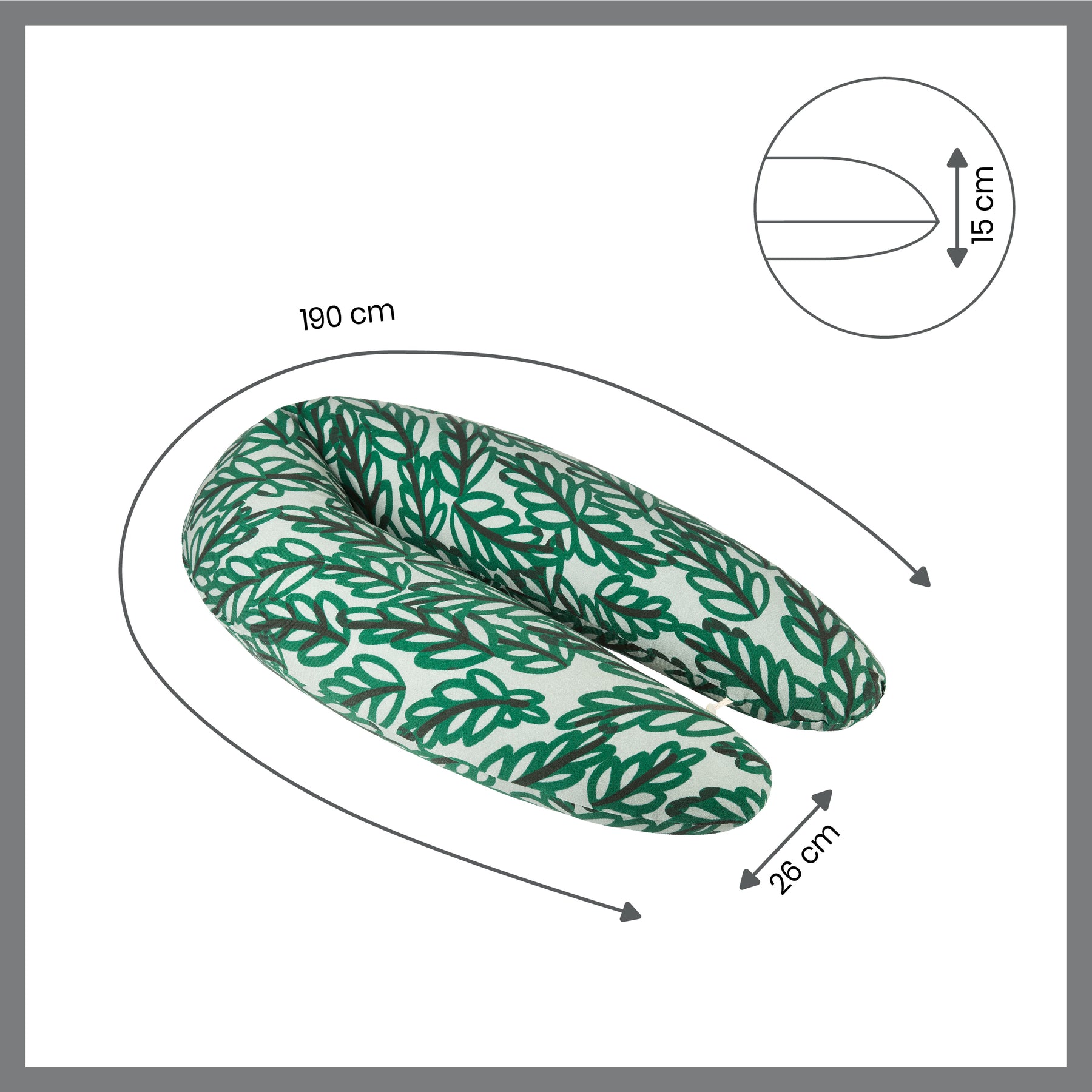 Bellochi Ciambellone Allattamento Ciambella Neonato Allattamento con Fodera  – Cuscino per Allattamento di Cotone – 40 x 60 cm – Aurora