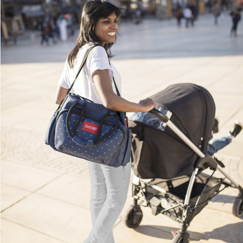 Borsa Fasciatoio Badabulle Boho Grigio - Borsa Change Bag Pratica E Moderna - Foto 6