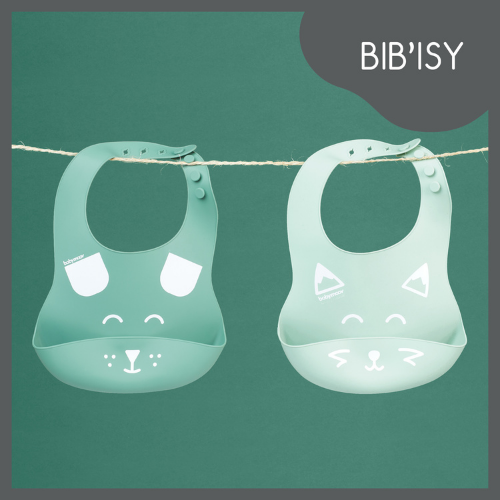 Wriggle & Giggle Bavaglini In Silicone Con Tasca, 2 Pezzi: Impermeabili, Regolabili, Senza BPA - 2