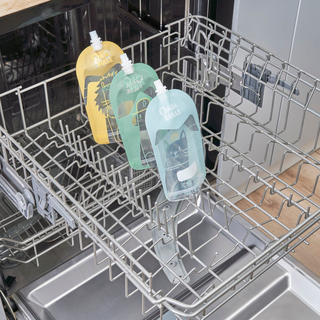 Badabulle Set 15 Sacchetti Riutilizzabili Per Pappe - 150ml, Lavabili E Sicuri - Foto 3